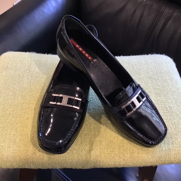 New! Authentic Prada Leather Flat